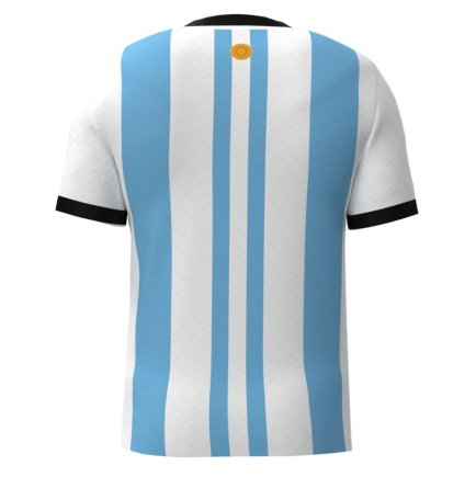 Новая Футболка сборная Аргентины Чемпионат Мира 2022 (World Cup 2022) игровая/повседневная 10224311-1 цвет: голубой