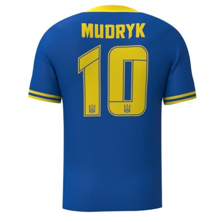 Футболка Україна Мудрик 10 (Mudryk 10 Ukraine) 2023-2024 ігрова/повсякденна 11229404-1 колiр: синій