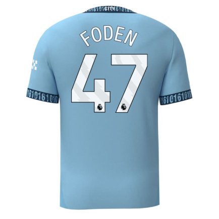 Футбольная форма Манчестер Сити Фоден 47 (Manchester City Foden 47) 2024-2025 игровая/повседневная 15225411-1 цвет: голубой