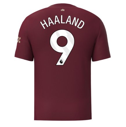Футбольная форма Манчестер Сити Холанд 9 (Manchester City Haaland 9) 2024-2025 игровая/повседневная 15229816-1 цвет: бордовый