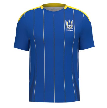 Футболка Украина Мудрик 10 (Ukraine Mudryk 10) 2024-2025 игровая/повседневная 15225804-1 цвет: синий