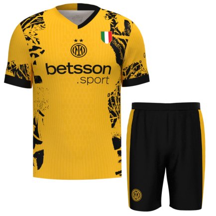 Футбольная форма Интер Милан Тюрам 9 (Inter Milan Thuram 9) 2024-2025 игровая/повседневная 15235203-1 цвет: желтый