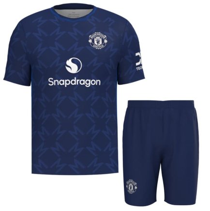 Футбольная форма Манчестер Юнайтед Фернандес 8 (Manchester United Fernandes 8) 2024-2025 игровая/повседневная 15241512-1 цвет: темно-синий