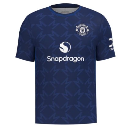 Футбольная форма Манчестер Юнайтед Фернандес 8 (Manchester United Fernandes 8) 2024-2025 игровая/повседневная 15241512-1 цвет: темно-синий