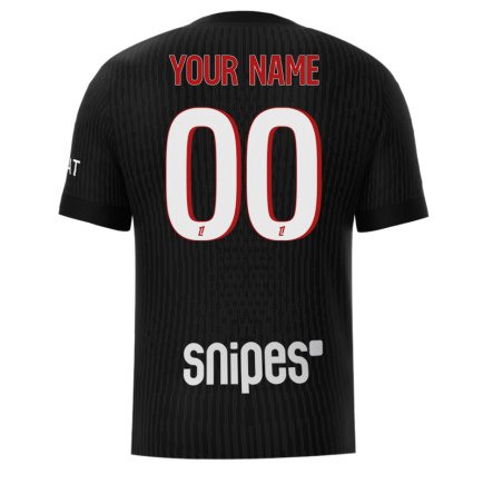 Новая Футболка PSG (ПСЖ) 2026 игровая/повседневная 17265801 цвет: черный