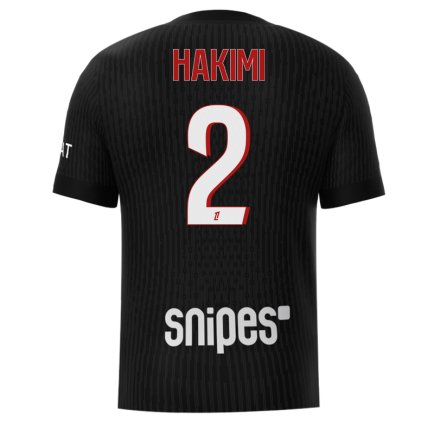 Нова Футболка ПСЖ Хакімі 2 (PSG Hakimi 2) 2026 ігрова/повсякденна 17266001 колiр: чорний