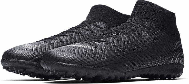Сороконожки Nike Mercurial SUPERFLYX 6 Academy TF AH7370-001 цвет: черный (официальная гарантия)