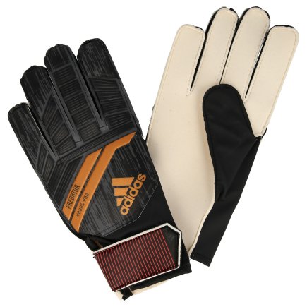 Вратарские перчатки Adidas PRE YOUNG PRO CF1368 детские цвет: черный/белый/коричневый