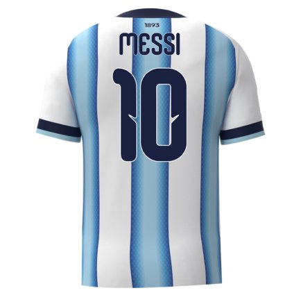 Новая Футболка сборной Аргентины Месси 10 Чемпионат Мира 2026 (Messi 10 World Cup 2026) игровая/повседневная 17269611 цвет: голубой