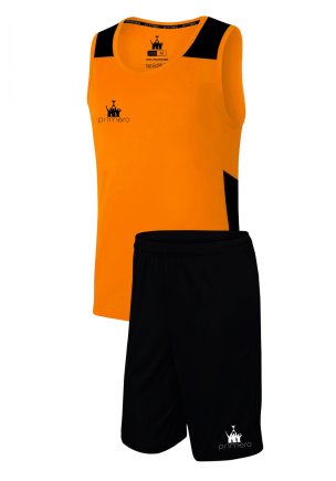 Комплект баскетбольной формы Detroit цвет: оранжевый/черный
