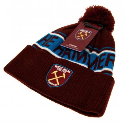 Лижна шапка West Ham United F.C. колір: коричневий/синій