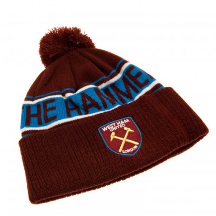 Лижна шапка West Ham United F.C. колір: коричневий/синій