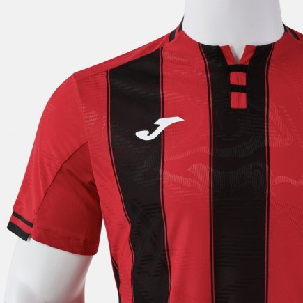 Футболка ігрова Joma PREMIER 104594.601 колір: червоний/чорний