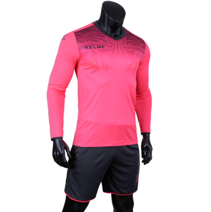 Воротарський комплект Kelme Long Sleeve Suit 3871007 колір: рожевий/чорний