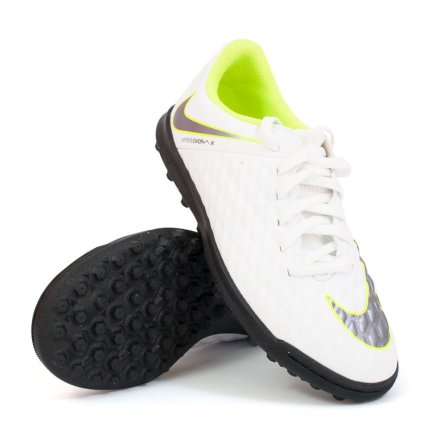 Сороконіжки Nike Jr. HypervenomX Phantom III Club TF AJ3790-107 колір: білий (офіційна гарантія)