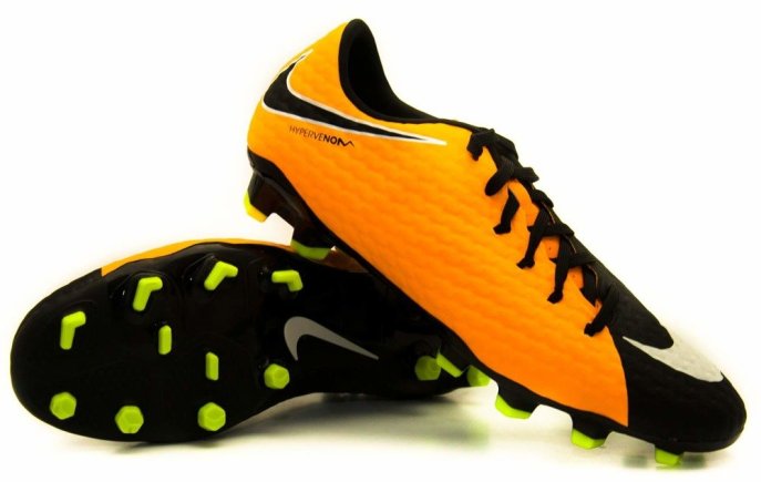 Бутсы Nike Hypervenom Phelon III FG 852556-801 цвет: оранжевый/зеленый (официальная гарантия)