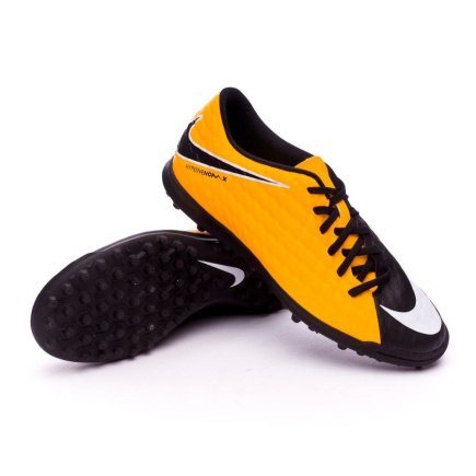 Сороконіжки Nike HypervenomX Phade III TF 852545-801 колір: чорний/помаранчевий (офіційна гарантія)