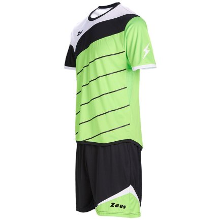 Футбольная форма Zeus KIT LYBRA UOMO Z00240 цвет: черный/зеленый
