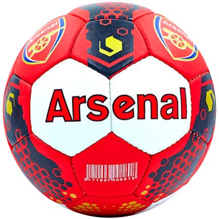 Мяч футбольный ARSENAL цвет: красный/белый размер 5