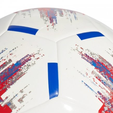 Мяч футбольный Adidas Team Junior 290 CZ9574-5 размер 5 цвет: белый/красный/синий (официальная гарантия)