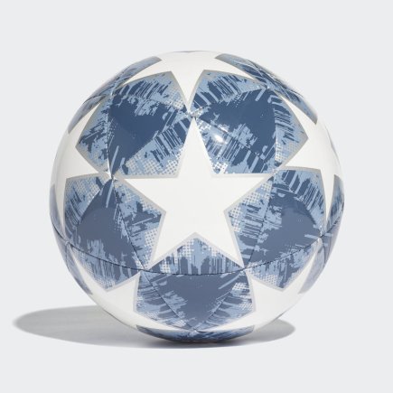 М'яч футбольний Adidas Finale 18 FC Bayern Capitano CW4147-5 Розмір 5 колір: білий/блакитний (офіційна гарантія)