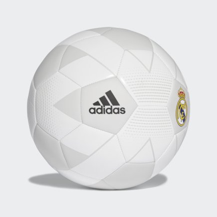 Мяч футбольный Adidas Real Madrid FBL CW4156-5 размер 5 цвет: белый/свело-серый (официальная гарантия)