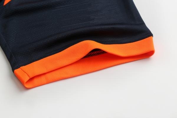 Футбольная форма Europaw № 021 цвет: темно-синий/оранжевый