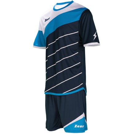 Футбольная форма Zeus KIT LYBRA UOMO Z00234 цвет: темно-синий/синий/белый
