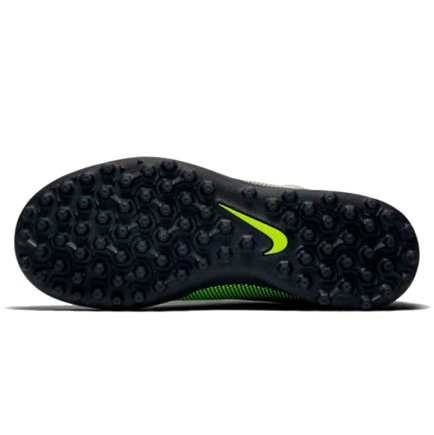 Сороконожки Nike Jr. Bravata II TF 844440-070 детские цвет: чёрный/салатовый (официальная гарантия)