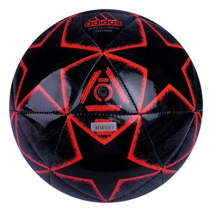 Мяч футбольный Adidas Finale M CPT DN8679 размер 4 цвет: черный/красный (официальная гарантия)