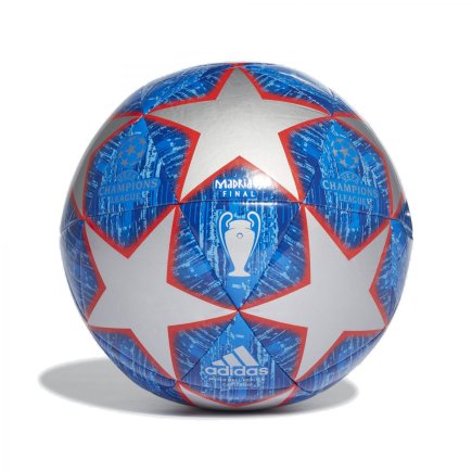 Мяч футбольный Adidas Finale M CPT DN8678 размер 4 цвет: синий/серебристый (официальная гарантия)
