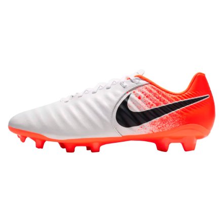 Бутсы Nike Tiempo LEGEND 7 Academy FG AH7242-118 (официальная гарантия) цвет: белый/оранжевый