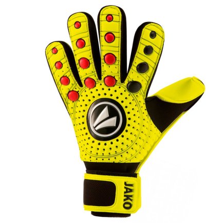 Вратарские перчатки Jako Dynamic Classic 2514-15 цвет: желтый/черный/красный
