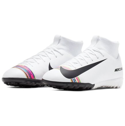 Сороконожки Nike CR7 Jr. Mercurial SUPERFLYX 6 Academy TF AJ3112-109 (официальная гарантия) - Официальная Продукция