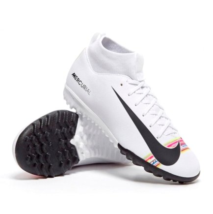 Сороконожки Nike CR7 Jr. Mercurial SUPERFLYX 6 Academy TF AJ3112-109 (официальная гарантия) - Официальная Продукция