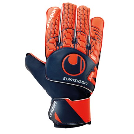 Воротарські рукавиці Uhlsport NEXT LEVEL STARTER SOFT 101110701 колір: чорний/помаранчевий