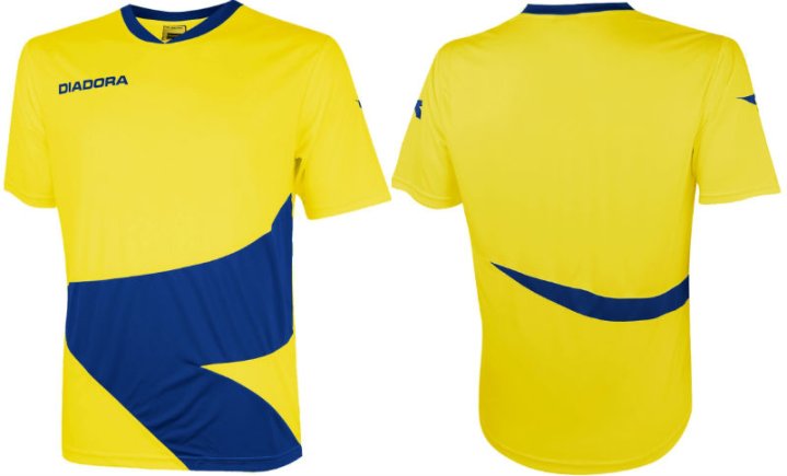 Футбольная форма Diadora L.A. LOGO-Houston жёлто-синяя
