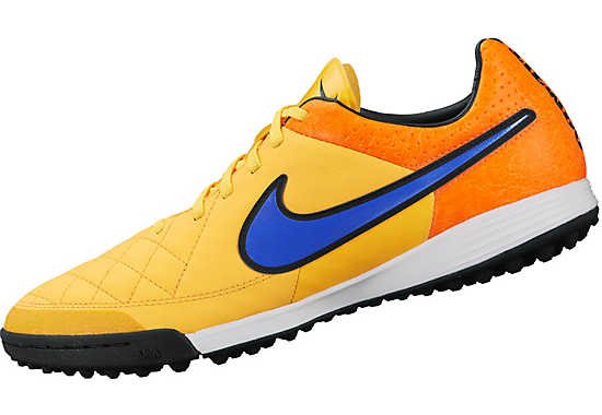 Сороконіжки Nike TIEMPO LEGACY TF 631517-858 колір: помаранчевий/жовтий/синій