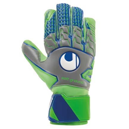 Воротарські рукавиці Uhlsport TENSIONGREEN SOFT HN COMP 101105801 колір: зелений/синій/сірий