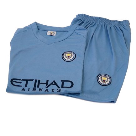 Футбольна форма Manchester City домашня без номера на спині підліткова блакитна