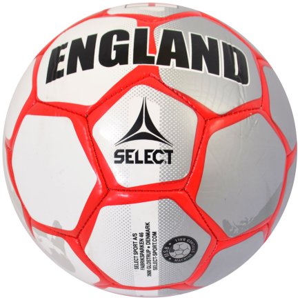 М'яч футбольний Select Classic FB WC England Розмір 4 сірий/червоний (офіційна гарантія)