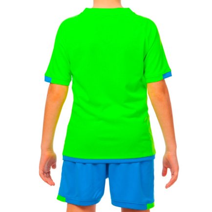 Футбольна форма підліткова колір: салатовий/синій