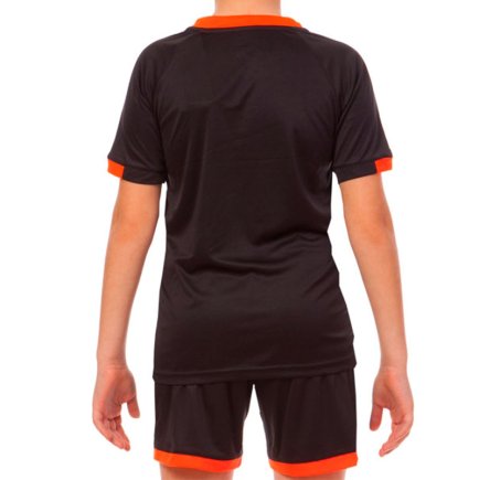Футбольная форма подростковая цвет: черный/оранжевый