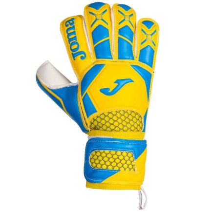 Воротарські рукавиці Joma BRAVE 400454.019 колір: жовтий/блакитний