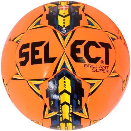 Мяч футбольный Select Brillant Super FIFA Approved оранжевый размер 5
