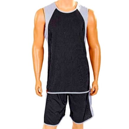 Форма баскетбольная двусторонняя цвет: серый/чёрный