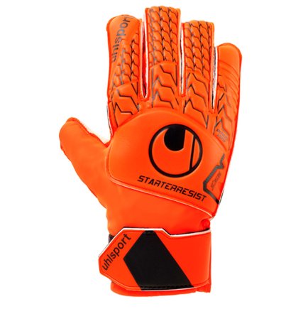 Вратарские перчатки Uhlsport STARTER RESIST 101111201 цвет: оранжевый/черный