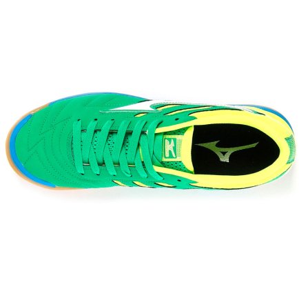 Обувь для зала Mizuno SALA Classic 2 IN Q1GA1752 цвет: зеленый/белый/желтый (официальная гарантия)