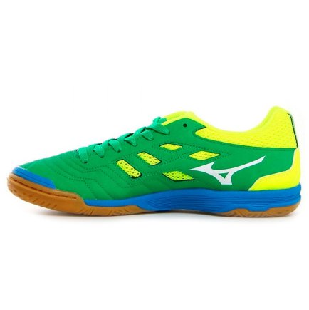 Обувь для зала Mizuno SALA Classic 2 IN Q1GA1752 цвет: зеленый/белый/желтый (официальная гарантия)