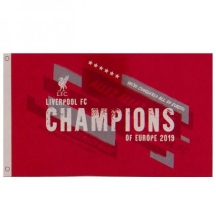 Флаг ФК Ліверпуль Champions Of Europe